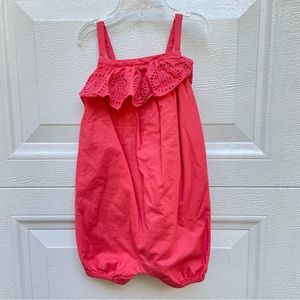 18/24 baby girl romper with eyelet ruffle by Baby Gap